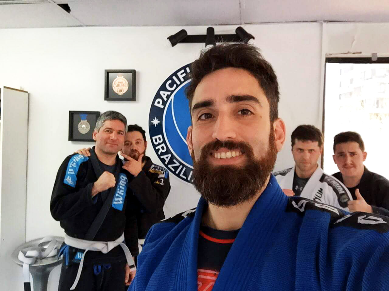 Ricardo Rodríguez, entrenador de Jiu-Jitsu Brasilero en su academia